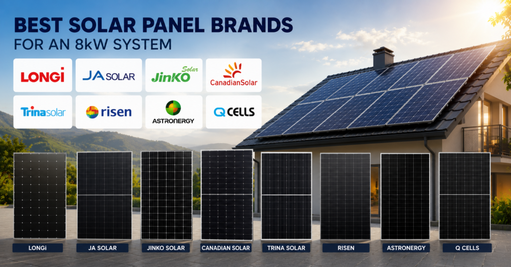 Best Solar Panel Brands for an 8kW System