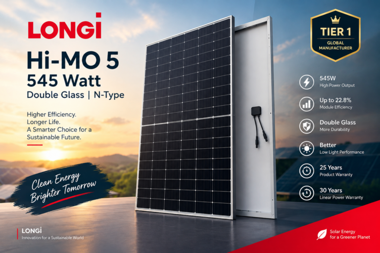 LONGi Hi-MO 5 545W bifacial solar panel guide