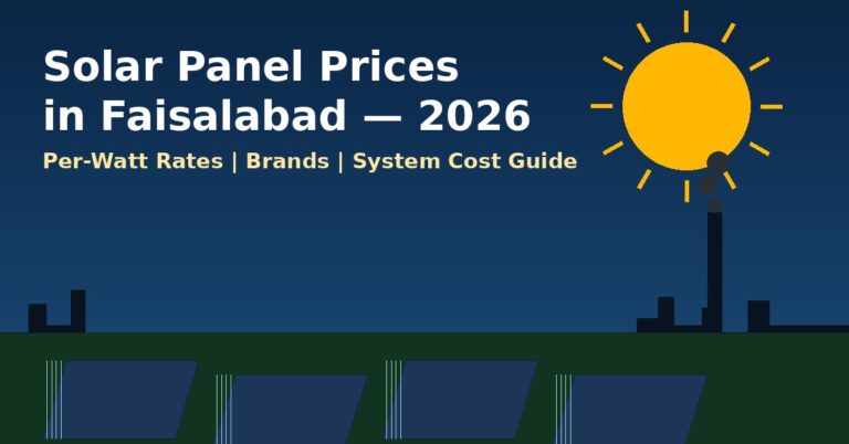 Solar panel price in faisalabad 2026
