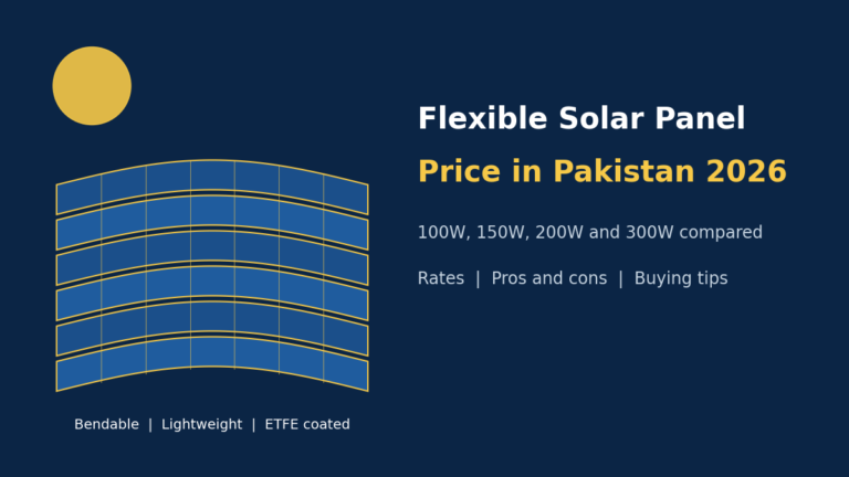 flexible solar panel price in Pakistan 2026