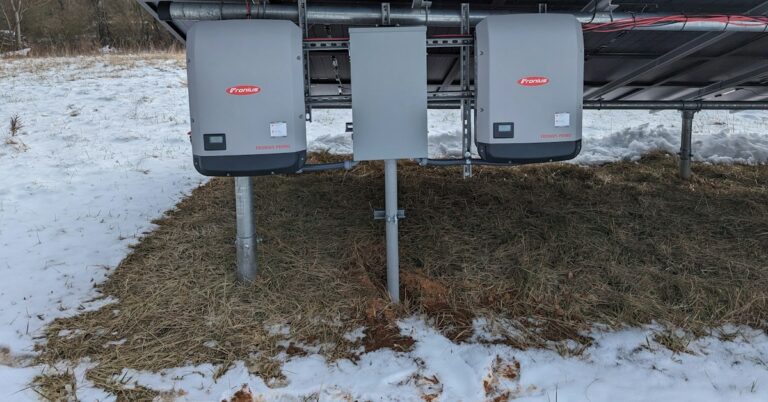 Solar inverter equipment installed near solar panels for comparison of IP ratings