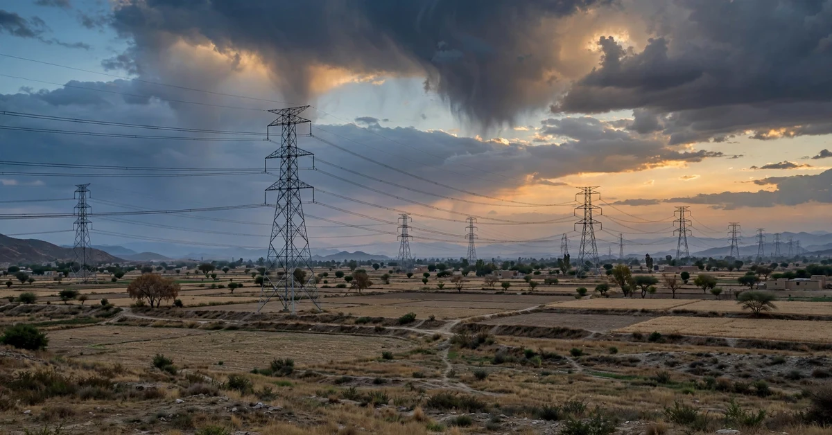 Electricity transmission towers in Pakistan