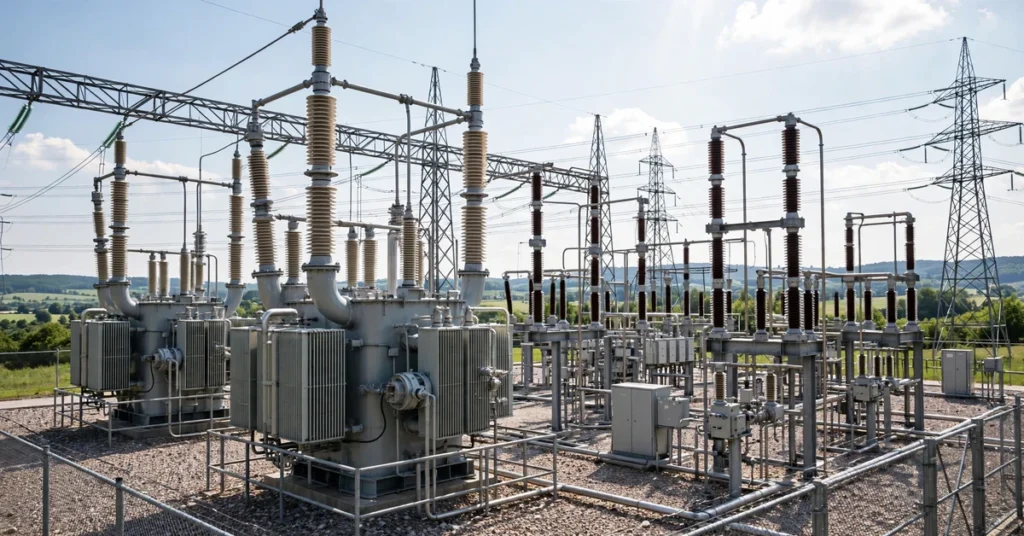 Power grid substation
